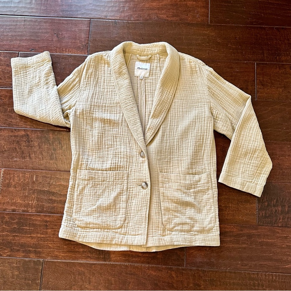 Madewell 100% cotton blazer size Medium never worn